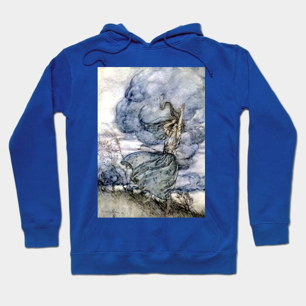 Undine Talks to the Clouds - Arthur Rackham Hoodie by forgottenbeauty